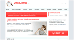 Desktop Screenshot of modele-lettre.com