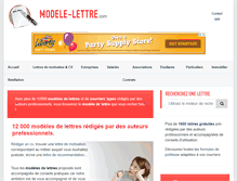 Tablet Screenshot of modele-lettre.com